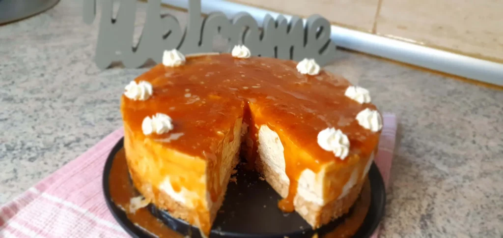 CheeseCake cu Caramel Sarat 7 Cheesecake cu caramel sarat