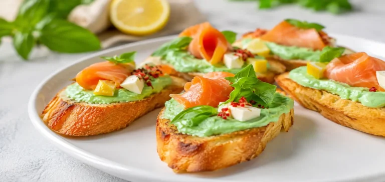 Acasa 29 Bruschete cu somon și avocado